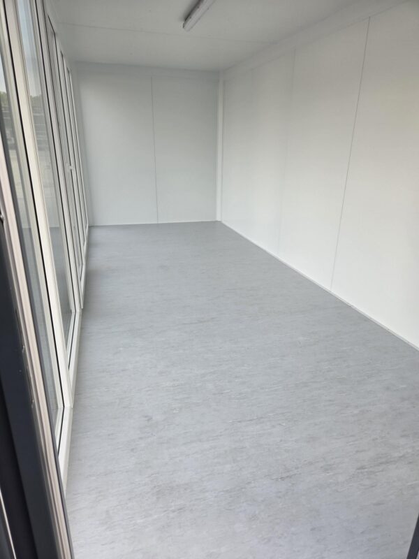 Containex BASIC Panoramic modular, glass wall 2,4x6m