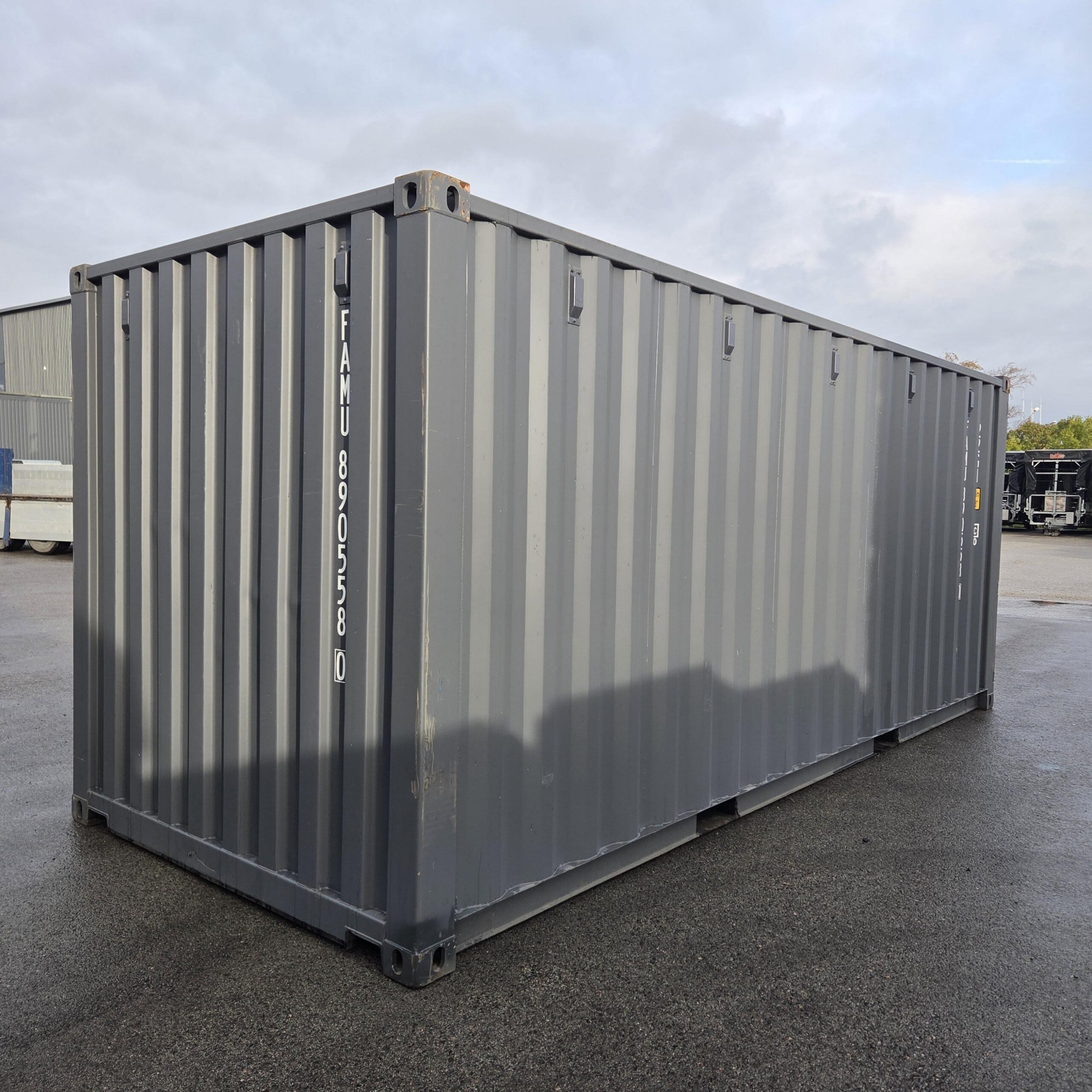 Laokonteiner 20DC, 2.4 x 6m, One way, tumehall 7015
