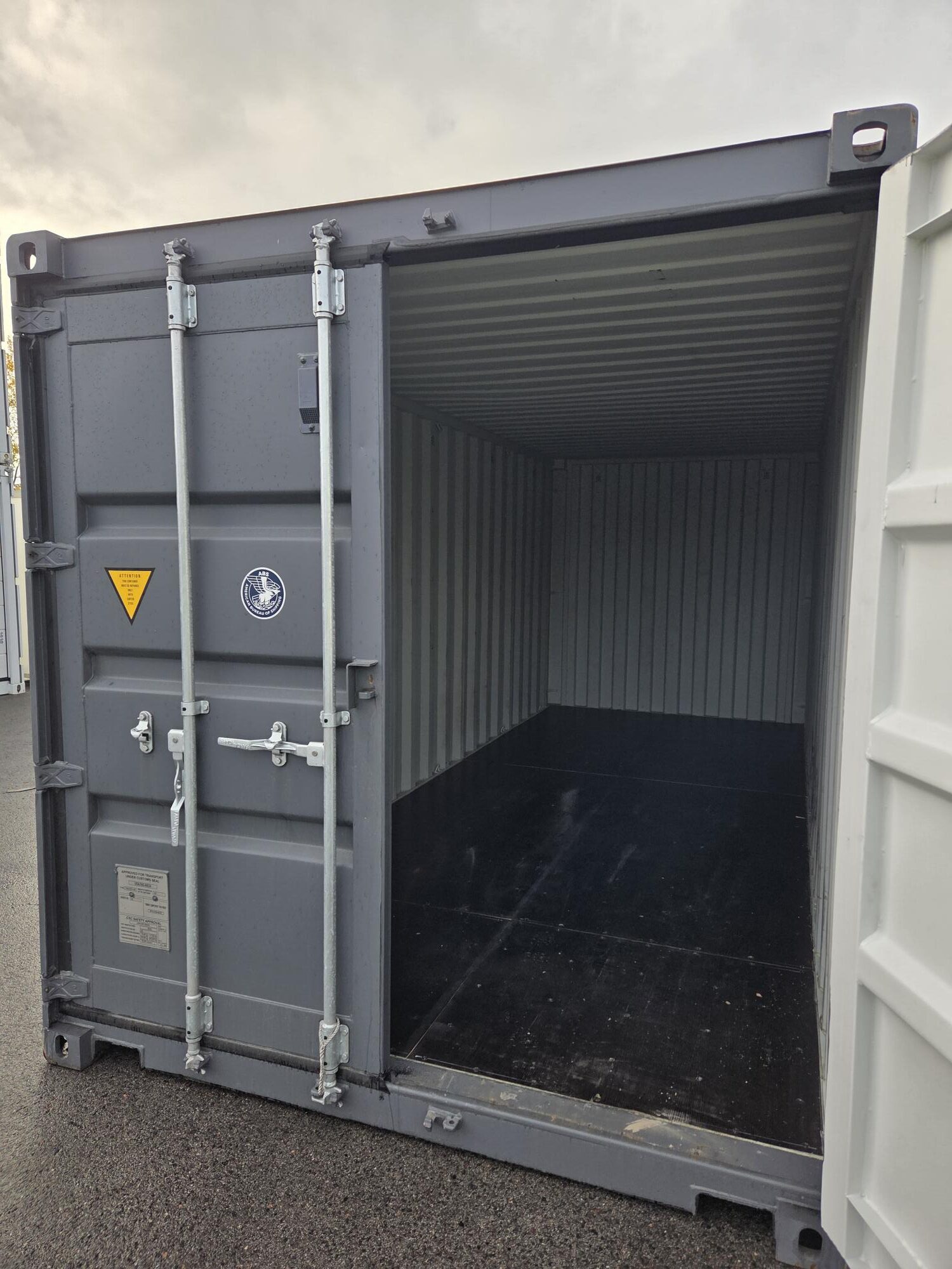 Laokonteiner 20DC, 2.4 x 6m, One way, tumehall 7015