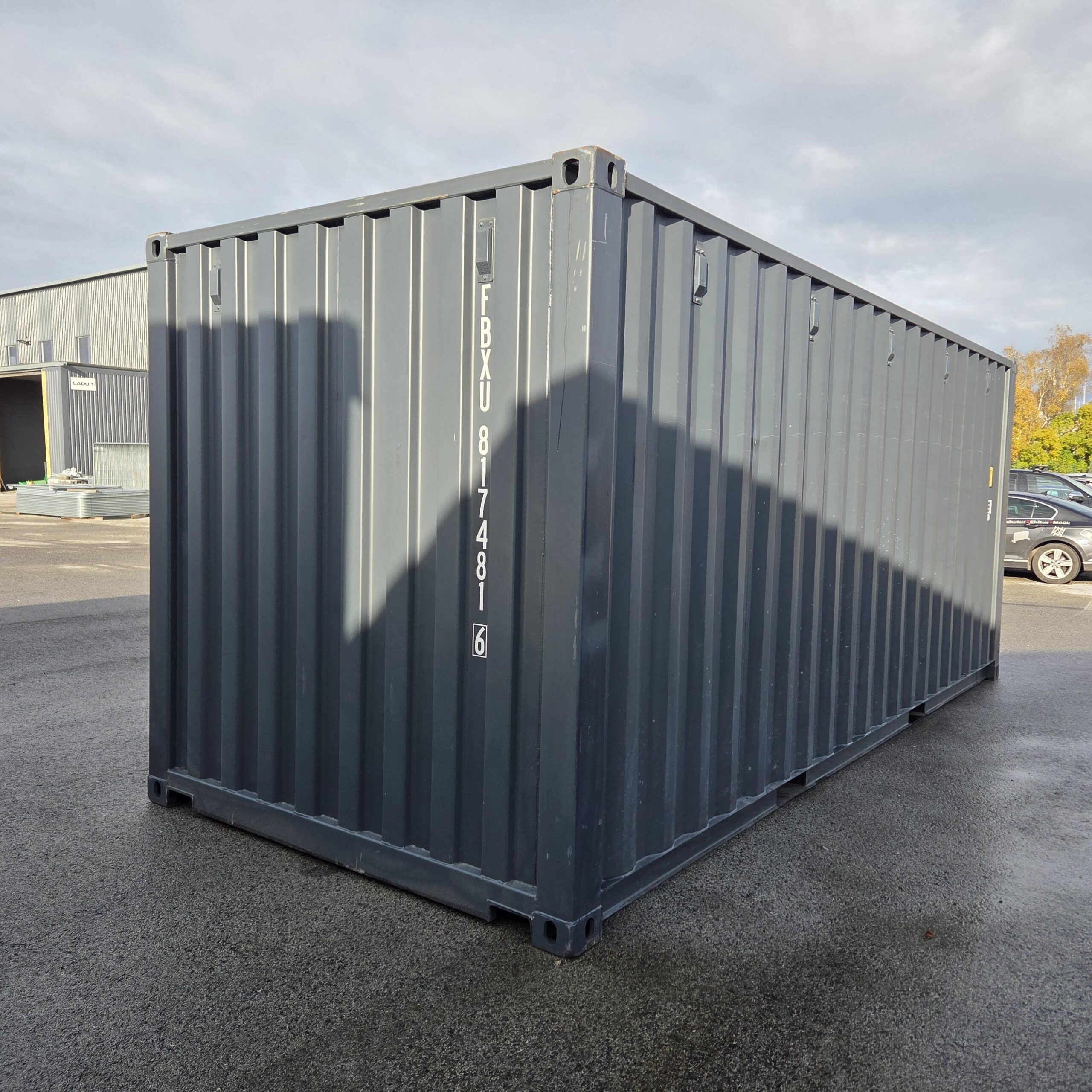Laokonteiner 20DC, 2.4 x 6m, One way, tumehall 7016
