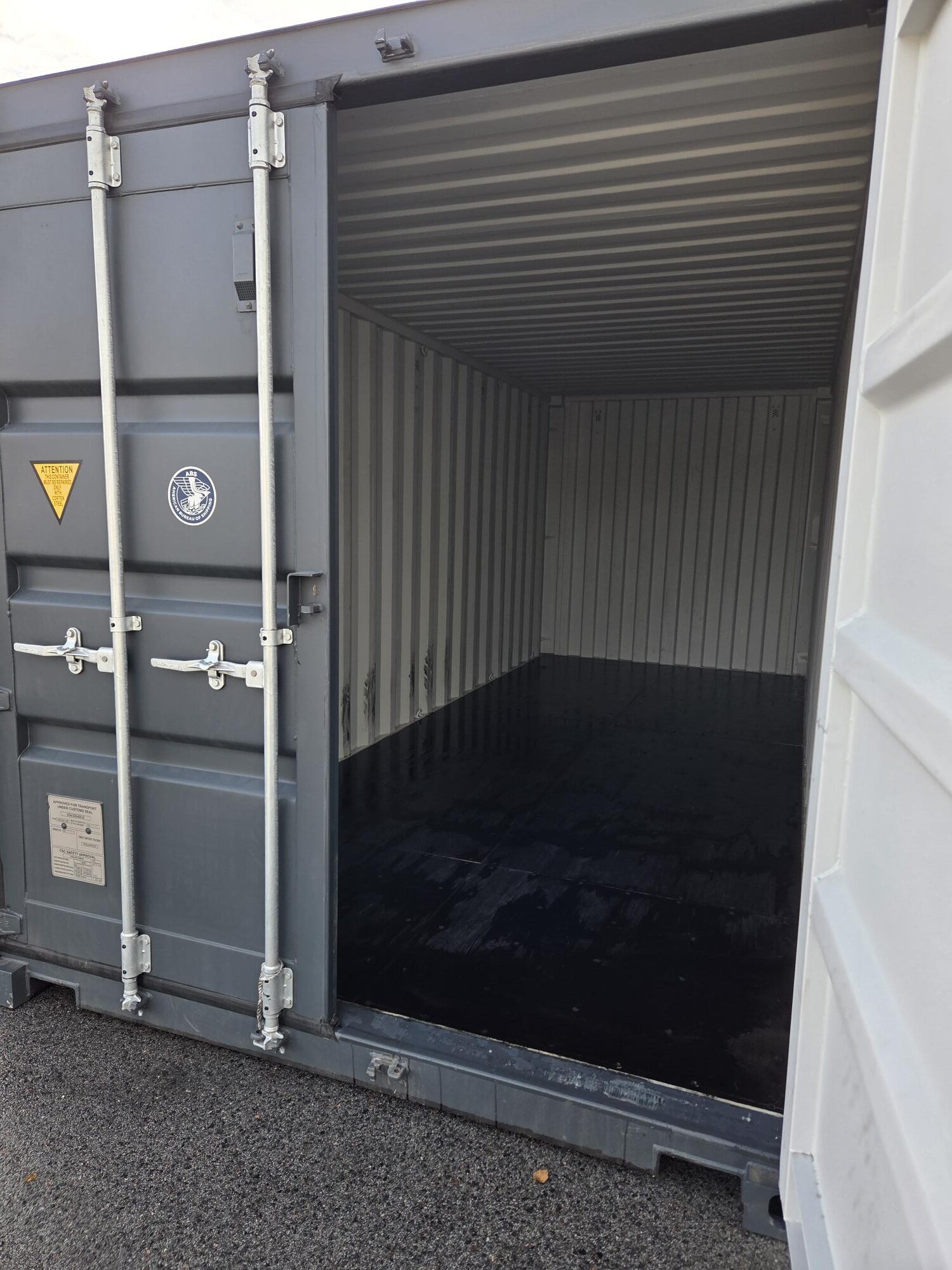 Laokonteiner 20DC, 2.4 x 6m, One way, tumehall 7016
