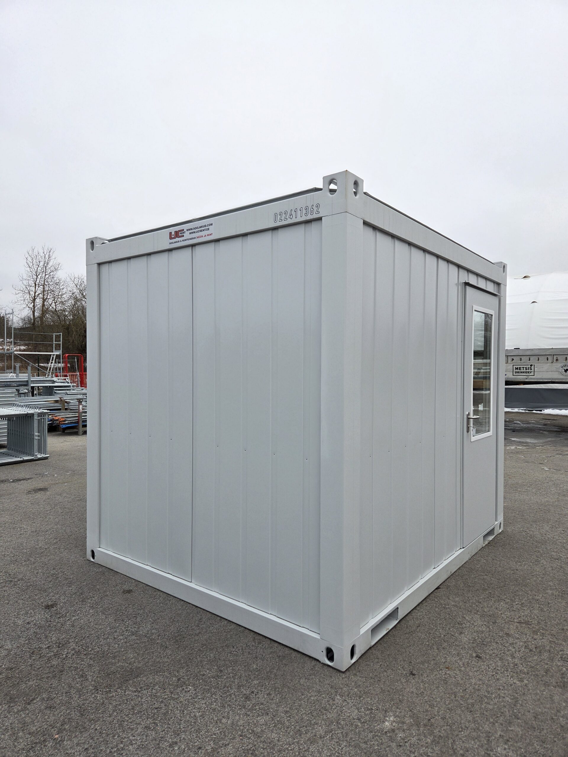 Containex standard soojak 3x panoraam aknad 2.4 x 3m + õhksoojuspump