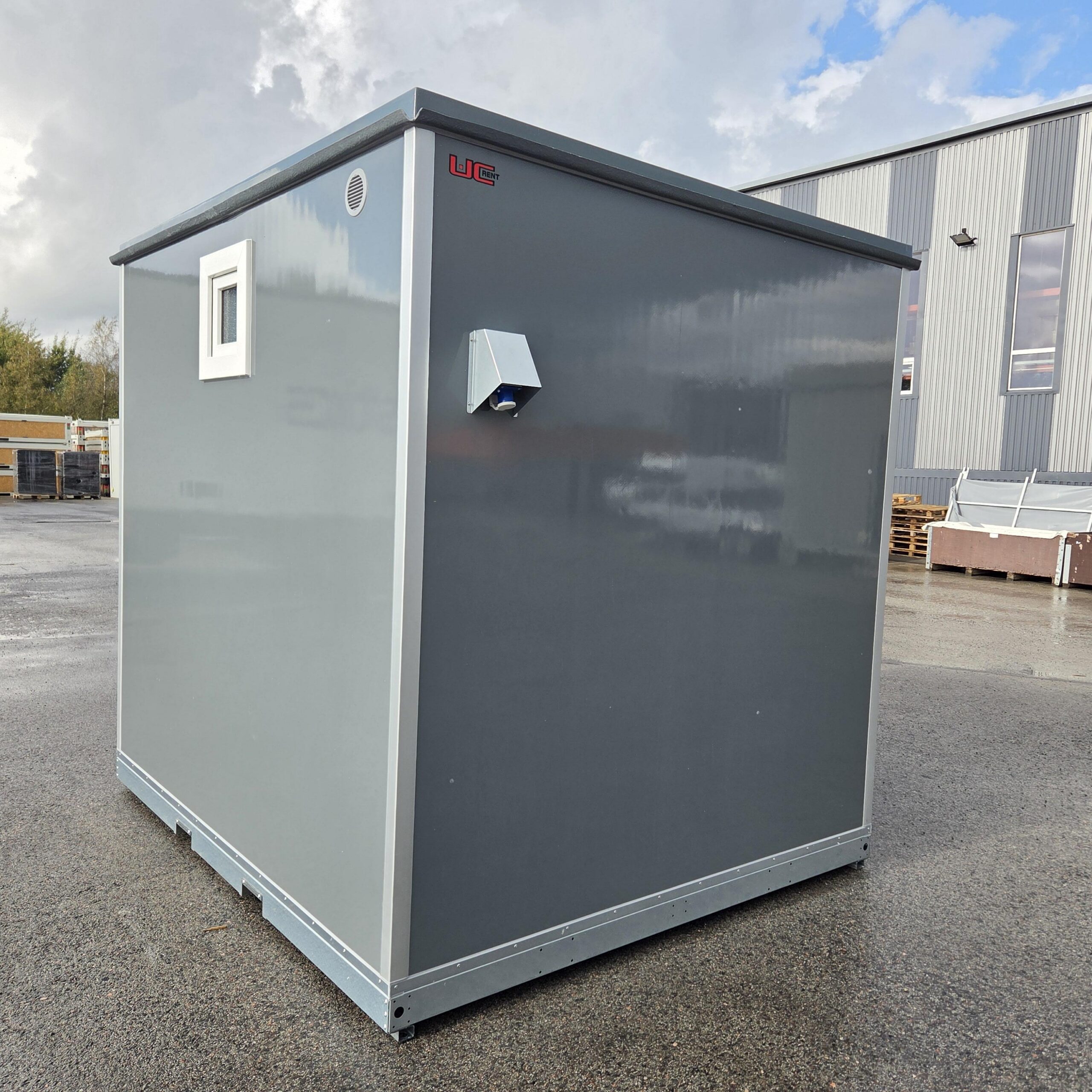 Soojustatud 1 kohaline inva WC soojak, kogumispaagiga 220L, hall - järeltellitav