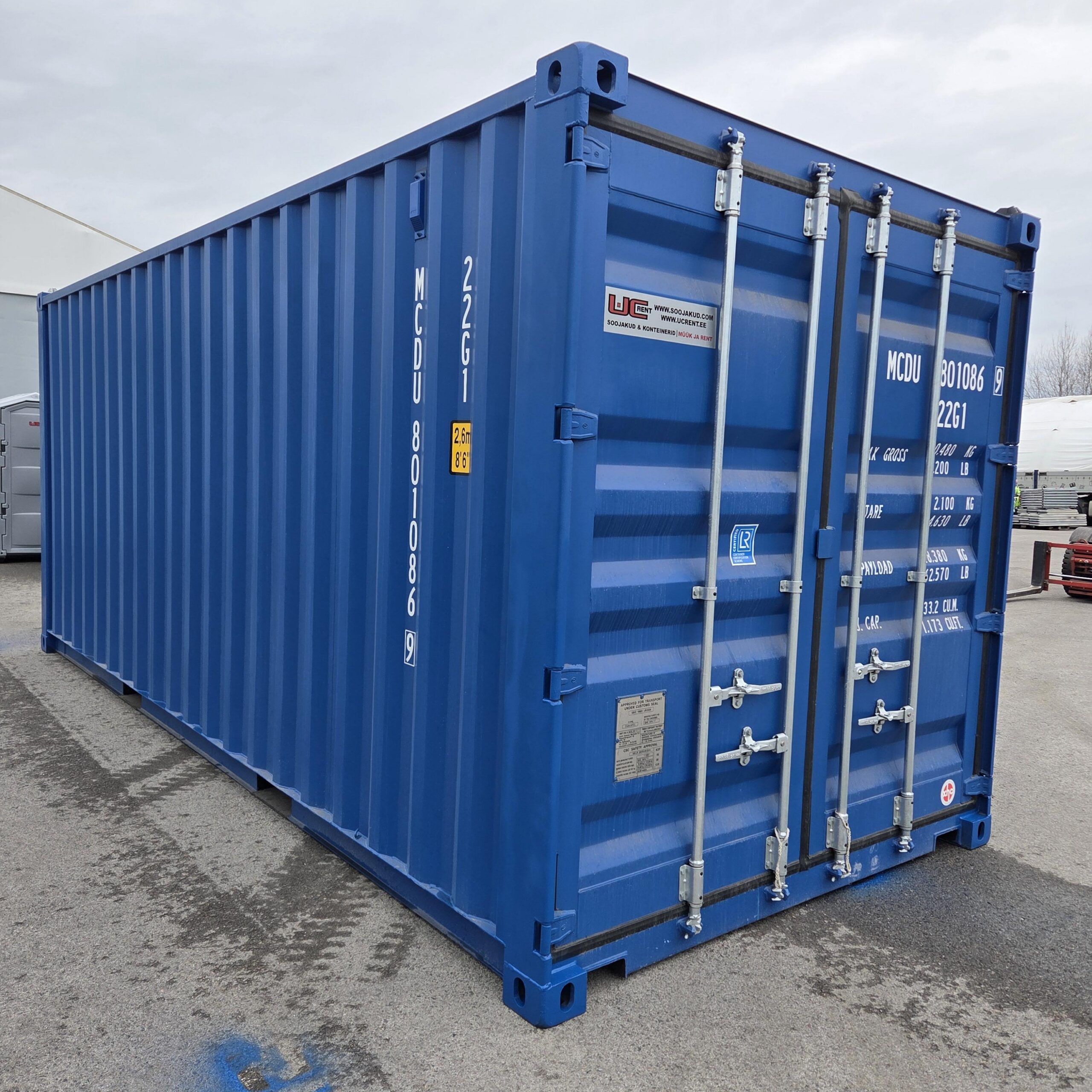 Merikontti 20´ ft DC 2,4 x 6m, RAL 5010